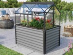 Vyvýšený záhon s pařeništěm (LG3739) Vitavia Gaia Jumbo, sklo 3 mm (černý)
