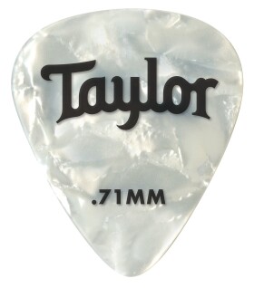 Taylor Celluloid Picks 0.71 White Pearl