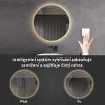 CERANO - Koupelnové LED zrcadlo Nome - Ø 60 CER-476729