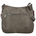 Módní dámská koženková crossbody kabelka Coveri Kisha, šedá