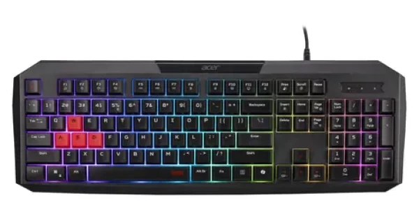Acer Nitro NKW100 černá / Herní klávesnice / membránová / RGB / CZ/SK / USB-A (GP.KBD11.05X)
