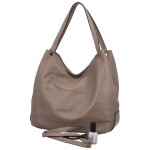 Trendy kožená dámská kabelka Bianca, taupe