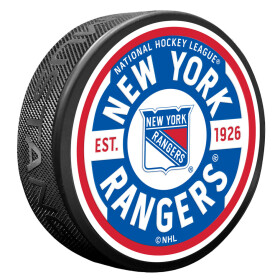 Mustang Puk New York Rangers NHL Gear Textured Puck