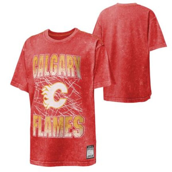 Outerstuff Dětské tričko Calgary Flames NHL Time To Shine Cnk Mw Tee Velikost: Dětské S (6 - 8 let)