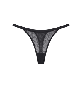 Dámské tanga Signature Sheer String - Triumph černá (0004) 044