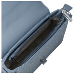 Elegantní dámská koženková kabelka na rameno Ciri, světle modrá