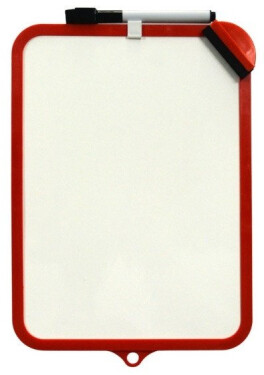 Oboustranně stíratelná tabulka CONCORDE - červená