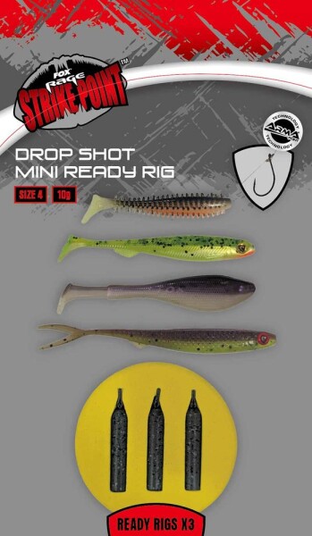 Fox Rage Návazce Drop Shot Ready Rigs - Mini vel.4 10g,Fox Rage Návazce Drop Shot Ready Rigs - Mini vel.4 10g