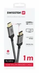SWISSTEN HDMI 2.0 kabel 1m černá / 4K / 18 Gbps / pozlacené konektory (75501101)