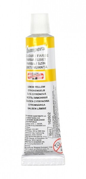 Koh-i-Noor temperová barva 16 ml - žlutá citronová