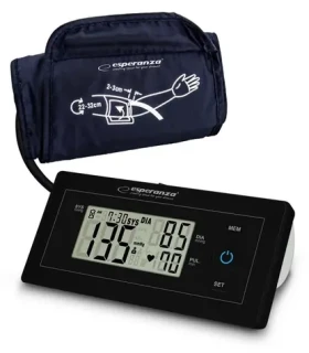 Esperanza ECB008 / Pažní tlakoměr / Poloautomatický / Manžeta 22–32 cm / Paměť 2×99 / LCD (ECB008)