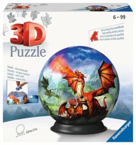 RAVENSBURGER 3D puzzleball Mystický drak 73 ks