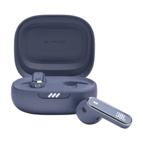 JBL Live Flex modrá / Bezdrátová sluchátka do uší / mikrofon / Bluetooth 5.3 / IP54 (LIVEFLEXBLU)
