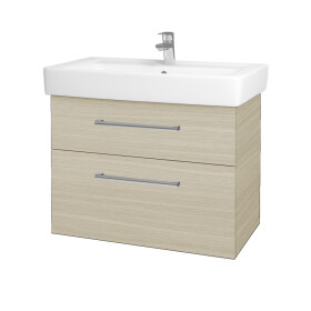 Dřevojas - Umyvadlová skříňka Q MAX SZZ2 80 - D04 Dub / Úchytka T03 / D04 Dub 60469C