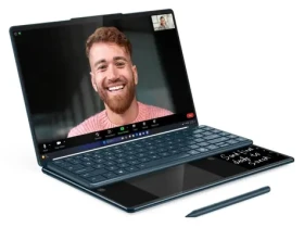 Lenovo Yoga Book 9 14IAH10 Tidal Teal / Notebook / 2× 14" 2.8K OLED / Core Ultra 7 255H / 32GB / 1TB SSD / W11 Pro (83KJ004HCK)