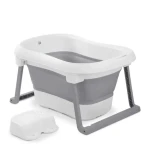 Hauck Vanička skládací XXL Wash N Fold, white/stone (HK727041)