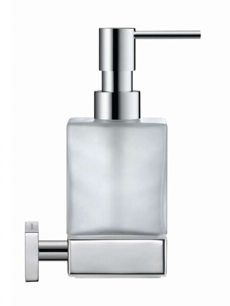 DURAVIT - Karree Dávkovač mýdla s držákem, chrom/mléčné sklo 0099541000