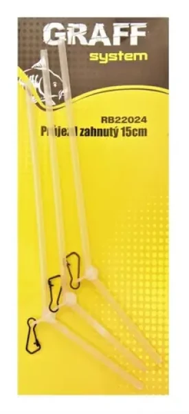 Graff Průjezd zahnutý 15cm Transparentní 3ks (RB22024)