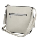 Trendy dámská koženková crossbody kabelka Lída, šedá