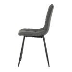 Jídelní židle, šedá, látka, CT-281 GREY2