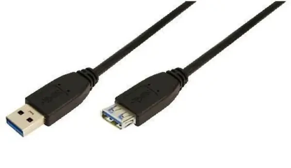 LogiLink USB-A 1m černý / Prodlužovací kabel USB / USB-A (M) - USB-A (F) / USB 3.2 Gen 1 / 5 Gbit/s (CU0041)