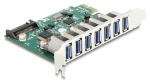 Delock PCI Express karta 7x USB-A / Řadič / USB 3.2 Gen 1 5 Gbps / PCIe x1 (90104)