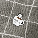 Pinarna.cz Espresso urself / Dej si espresso - bílá kočička