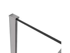 CERANO Profil pro sprchové zástěny Walk-in Onyx - 10 mm- chrom - 30 mm