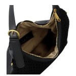 Stylová dámská háčkovaná kabelka Coveri Luna, černá