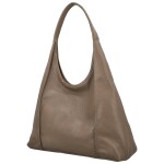 Stylová dámská kožená kabelka na rameno Nemesis, taupe