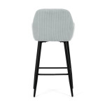 Barová židle, modrá, látka,AUB-V4009 BLUE6