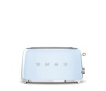 Smeg TSF02PBEU, toustovač / topinkovač, 4 toasty, 6 úrovní opékání, zásuvka na drobky, styl. 50. let, pastelově modrý