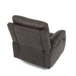 TV a relaxační křeslo s manuálním ovládáním, potah coffee látka v dekoru vintage