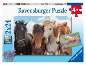 Ravensburger 051489 Fotky koní 2x24 dílků