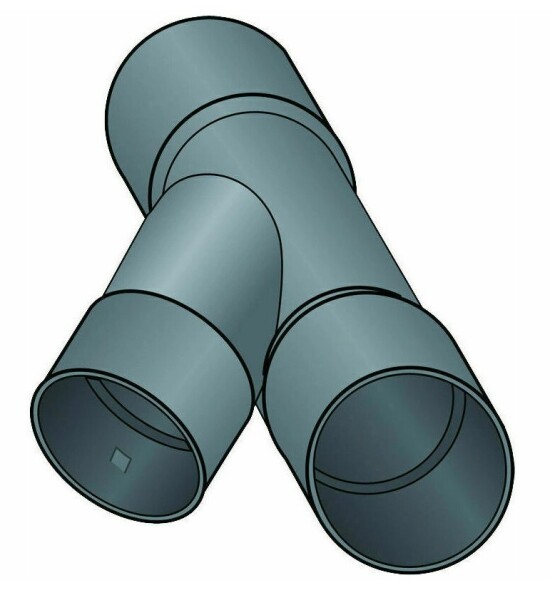 MIDAS Strabusil odbočka DN 100/100 - 45°