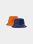 Pánský oboustranný bucket hat 4F tmavě modrý/oranžový Velikost: