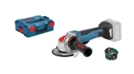 BOSCH GWX 18V -10 PSC Professional / Aku úhlová bruska / X-LOCK / 125 mm / 9.000 ot. za min. / BT modul / bez baterie (06017B0800)
