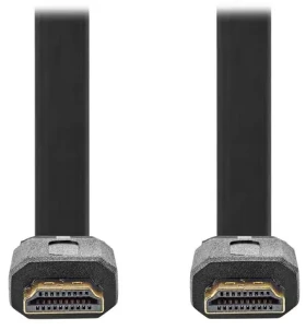 Nedis High Speed HDMI 2 m černá / Kabel HDMI / 4K 30 Hz / Ethernet / zlacené konektory / plochý / bulk (CVGL34100BK20)