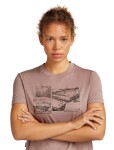 ICEBREAKER Wmns 150 Tech Lite SS Tee Journey, Summit (vzorek) velikost: S