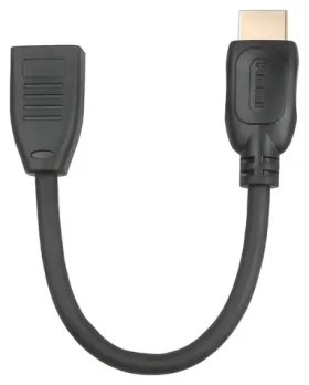 TB Touch HDMI (M) - HDMI (F) černá / Redukce / 0,15 m / HDMI 2.0 (AKTBXVH1F20G15B)