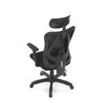 Židle kancelářská, nastavitelný podhlavník, potah černá síťovina mesh, mechanika permanent kontakt