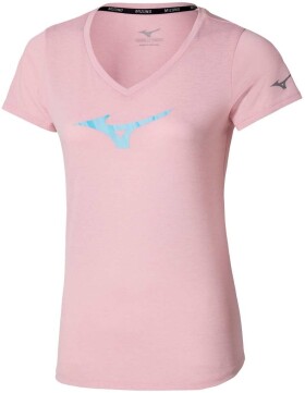 MIZUNO Core Runbird Tee Women Bleached Mauve - Běžecké tričko Mizuno Core Runbird Tee J2GAC71061 Velikost textilu: M