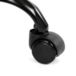 Kancelářské křeslo, šedá látka, kovový kříž