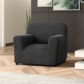 Bielastické potahy COSTINA antracit křeslo (š. 60 - 110 cm)