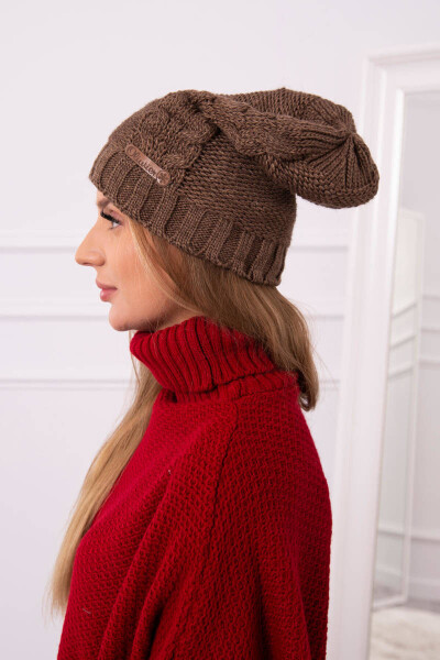 Fleecová čepice Ula K271 cappuccino UNI