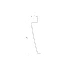 POLYSAN - RENA L 100x80 R550 čelní panel, levý 78756L