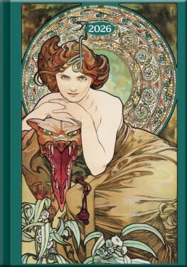 Denní diář 2026 - Art Mucha (A5)