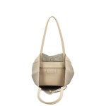 Luxusní dámská kožená kabelka Jane, krémová