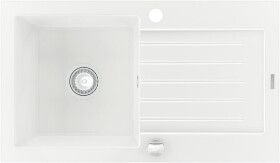 MEXEN - Pablo granitový dřez 1 s odkapávačem 752x436 mm, bílá 6510751010-20