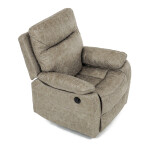 TV a relaxační křeslo s elektrickým ovládáním, potah lanýžová látka v dekoru vintage, 1 motor 240V